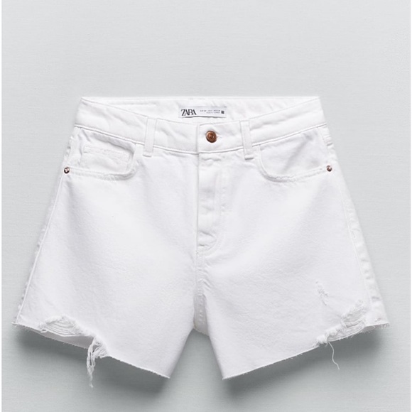Zara Pants - Zara white jeans shorts